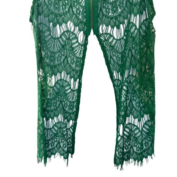 Emerald Green Lace Top - Picture 6 of 8